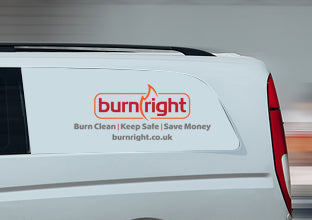 Burn Right Van Sticker