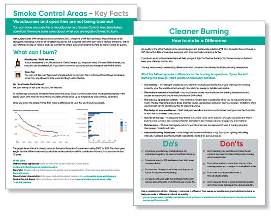 Cleaner Burning / Smoke Control Flyers