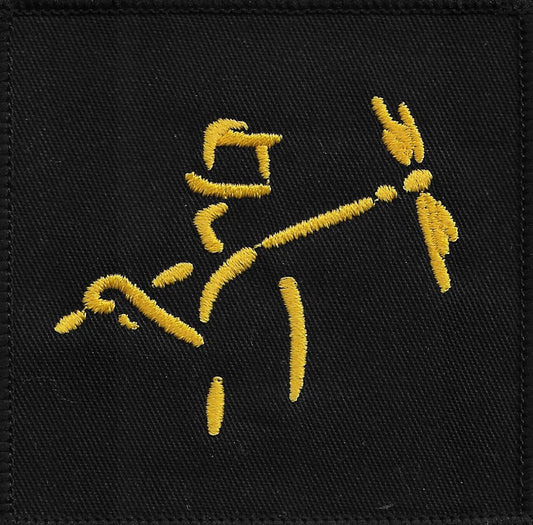 Stickman sew on badge